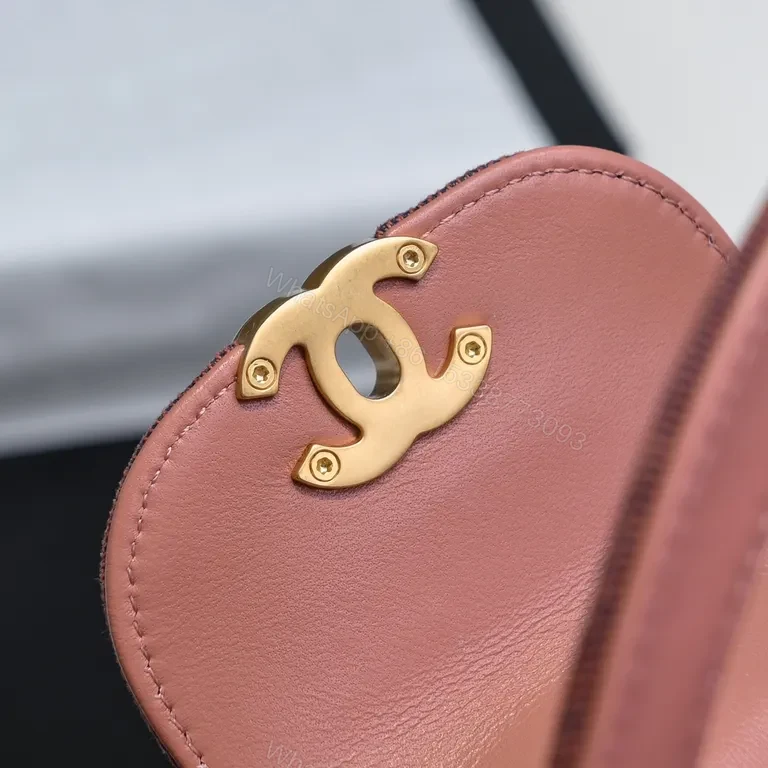 View 5 of Chanel-Inspired Velvet Rosewood Quilted Mini Bag