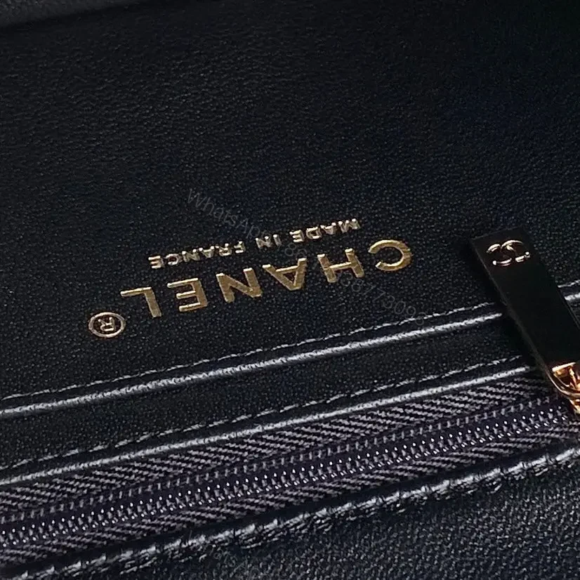 View 9 of Chanel Patent Quilted Mini Top Handle Flap Bag