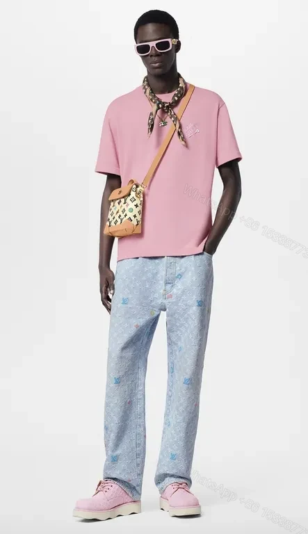 View 8 of Multicolor LV-Style Mini Bag: Hand-Stitched Leather Details