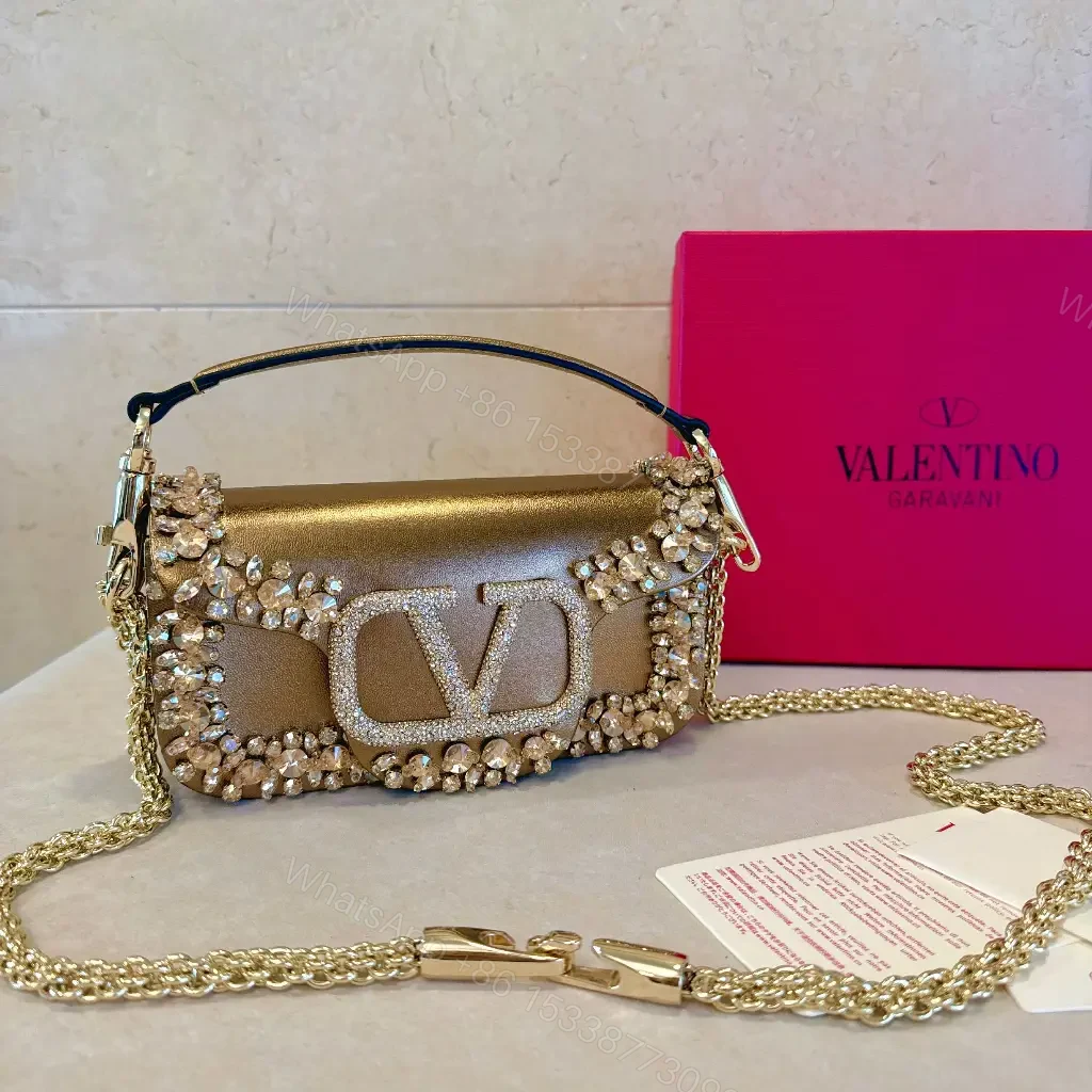 View 5 of Crystal Embellished Compact Bag: Luxe Crossbody Clutch