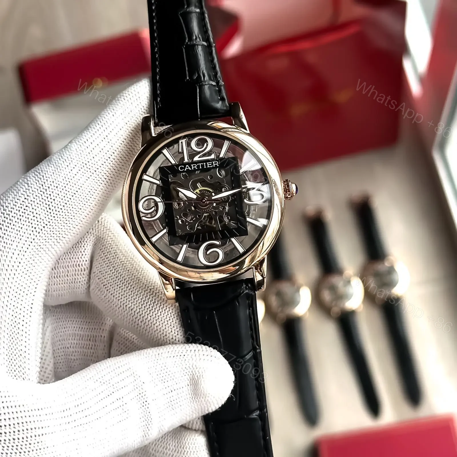 View 3 of Cartier For Men 7AA Premium Quality Dial Size – 43mm Features Following –