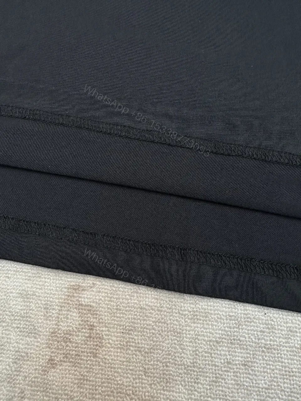 View 3 of Black Cotton Oversized Balenciaga Logo T-Shirt with Crest Patches