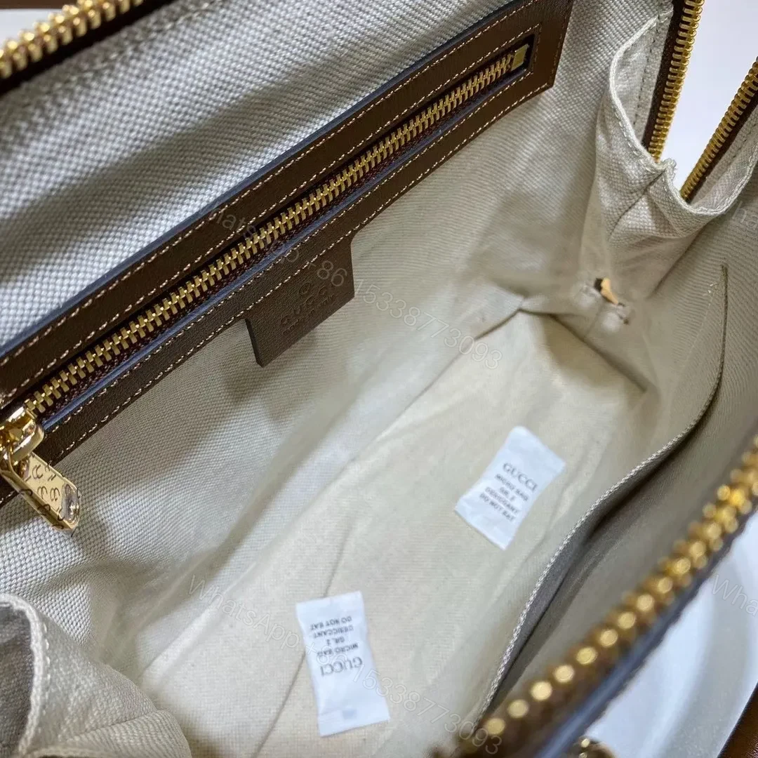 View 5 of Gucci GG Supreme Canvas Horsebit 1955 Small Top Handle Bag