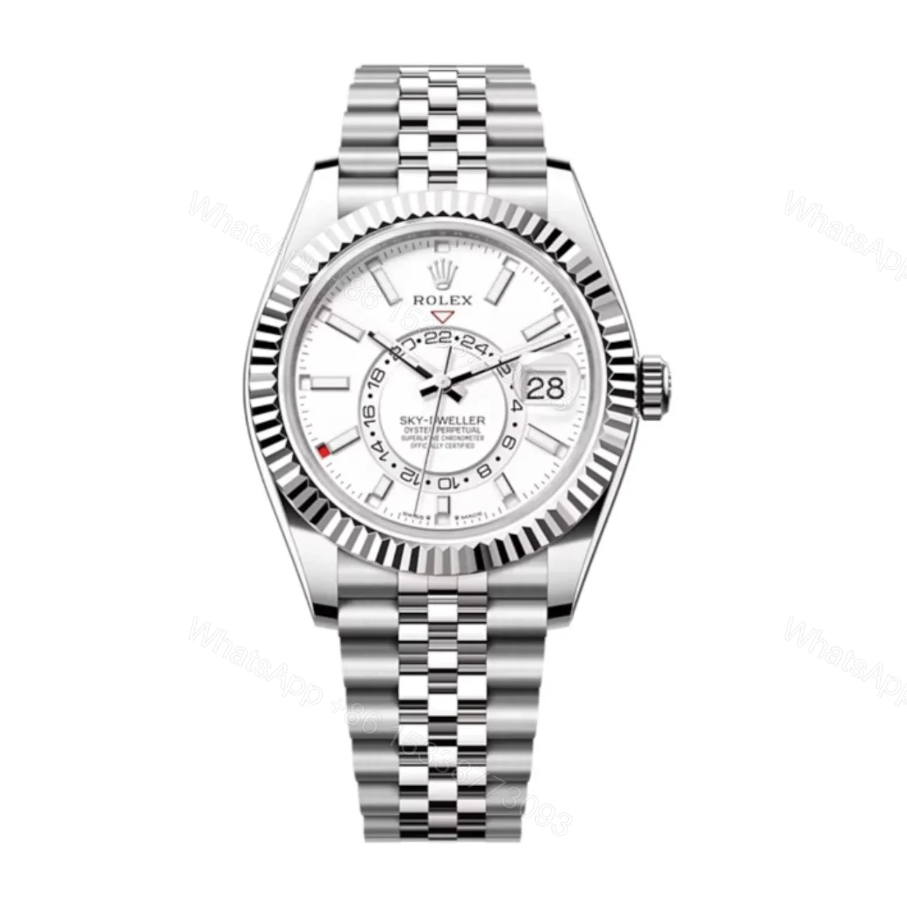 Superclone Rolex Sky-Dweller Intense white Dial 336934 Jubilee — view 1