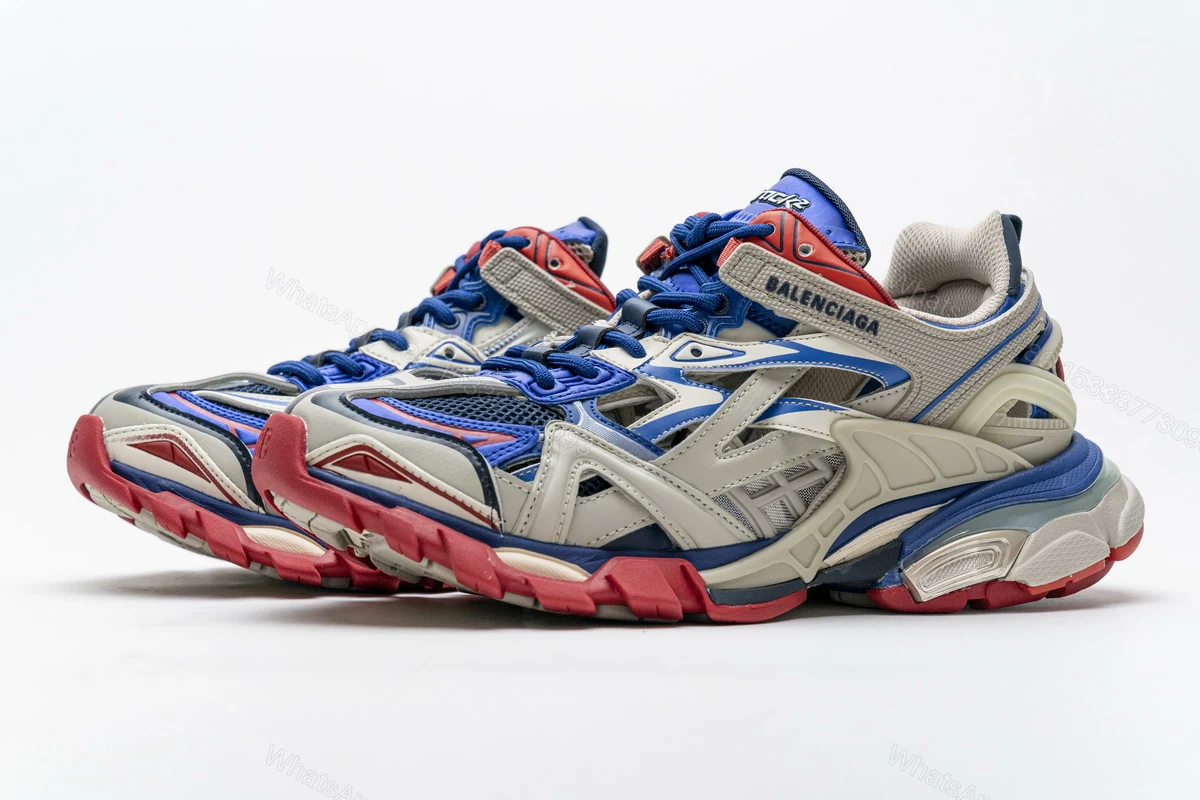 View 6 of Balenciaga Track 2 Sneaker Beige Blue 570391 W2GN2 8570