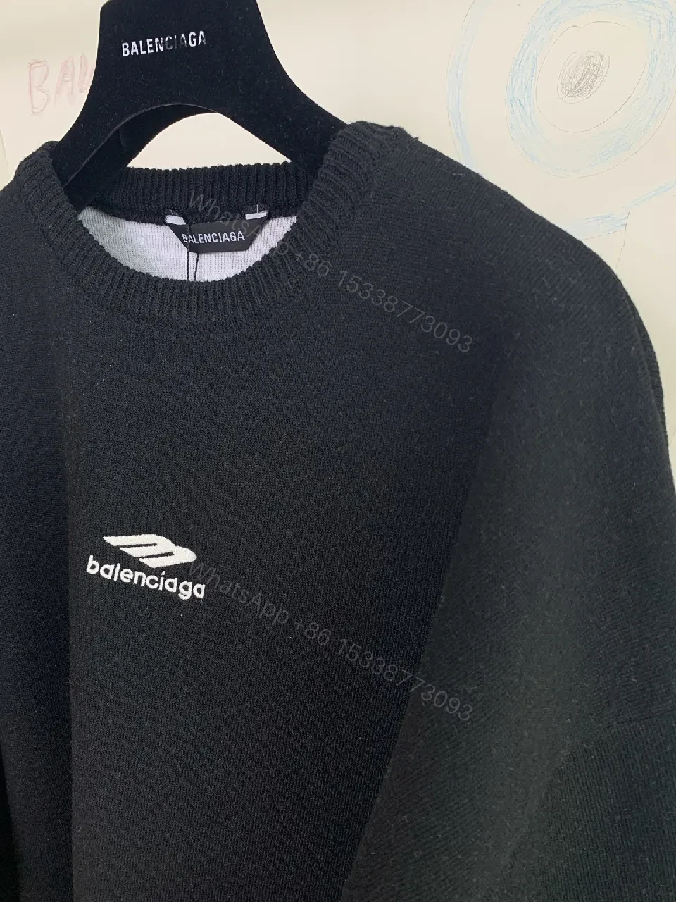 View 6 of Black Knit Luxe: Bold Texture, Subtle Branding Knitwear