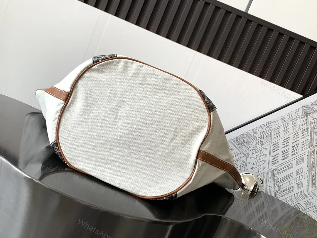 View 8 of Canvas-Trim Tote: Signature Pattern, Everyday Utility