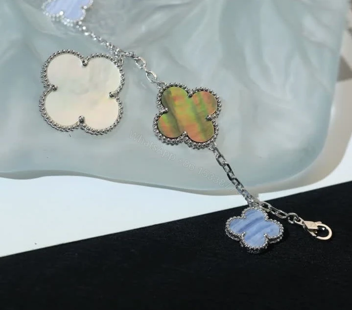 View 6 of Van Cleef Magic Alhambra 5-Motif Bracelet 9068
