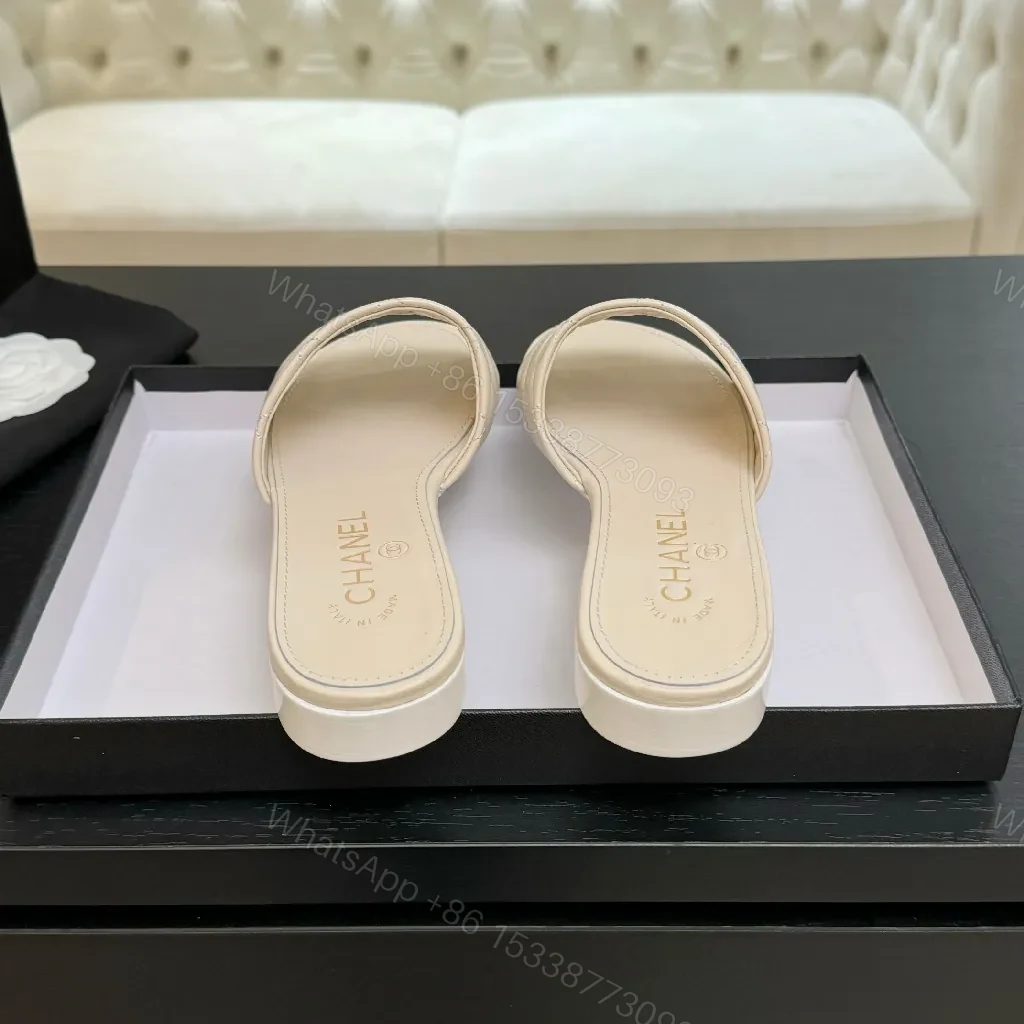 View 8 of Quilted Slip-On Sandals: Luxe Comfort, Open-Toe Style