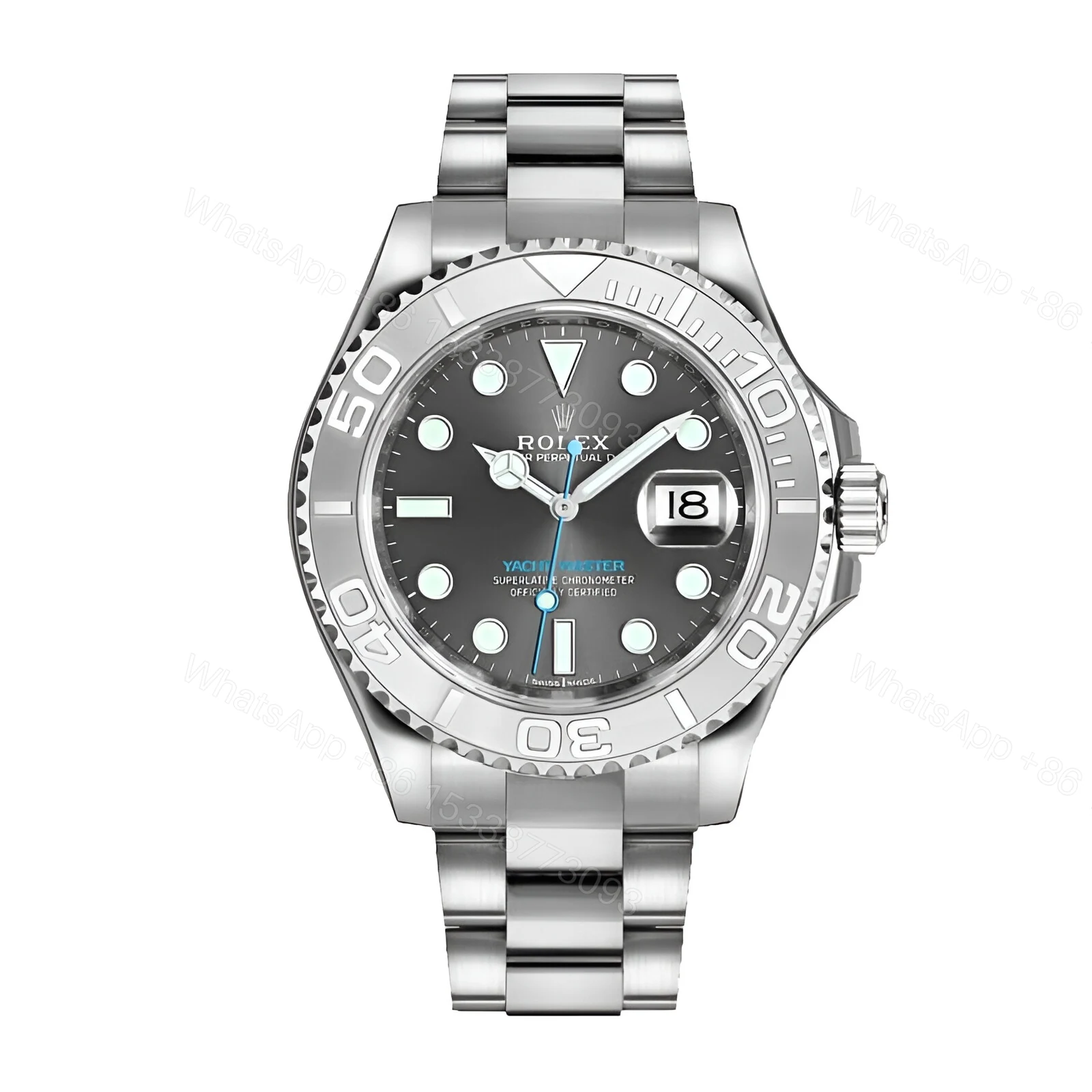 Rolex Yacht-Master 116622-0003 Platinum & Rhodium Dial Replica — view 1