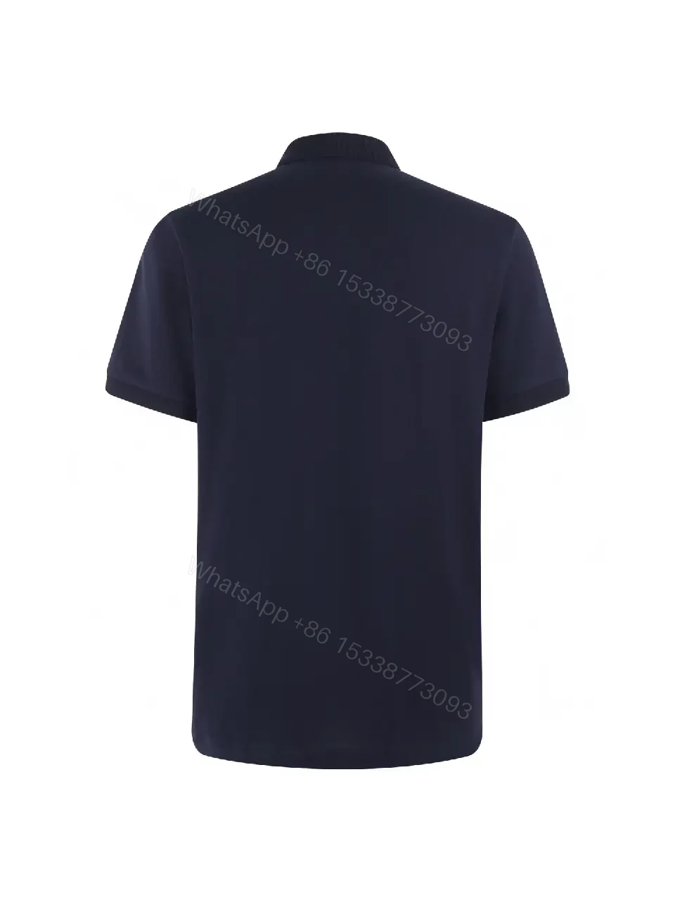 View 6 of Navy Cotton-Piqué Polo: Quiet Luxury Essential Polo