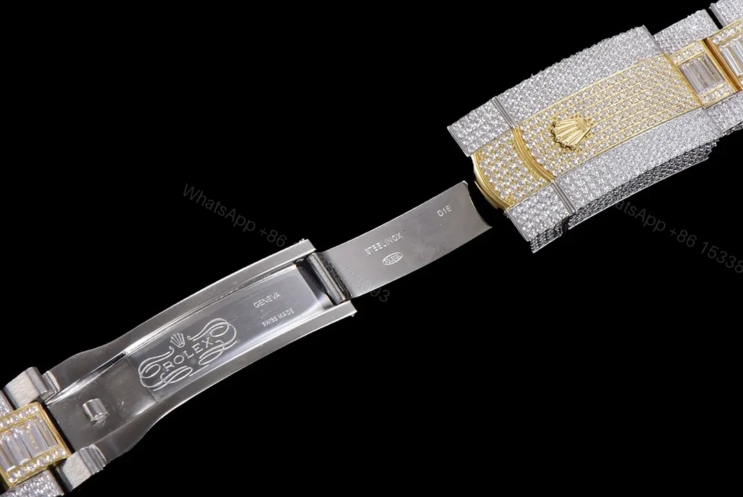 View 8 of Rolex Sky-Dweller Gold Diamond Replica 42MM Exclusive Two-Tone Bracelet RG-ROLEX-SKYDWELLER-GOLD-DIAMOND-42