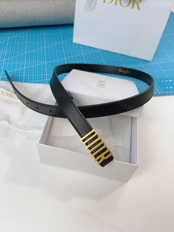 View 4 of Elegant Black Leather Belt with Gold Buckle â€” Minimalist Designer Flair