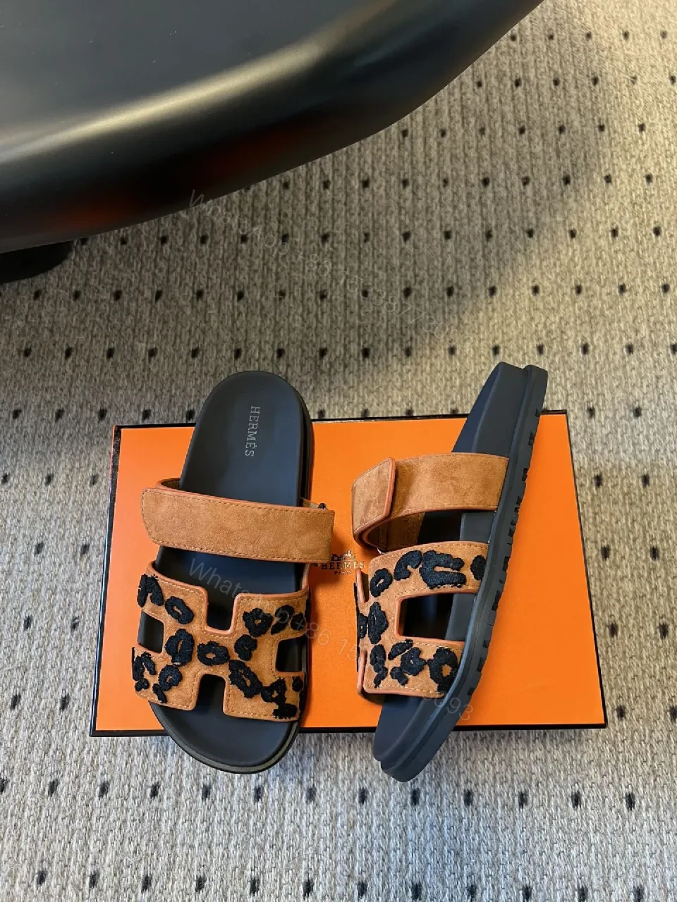 View 4 of Muted tan + suede-inspired + Sandal + All-day comfort + Slider sandal