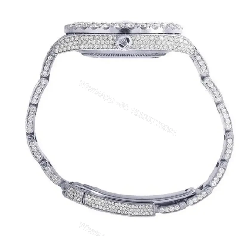 View 3 of Replica Rolex Date Just 116300 All Diamond