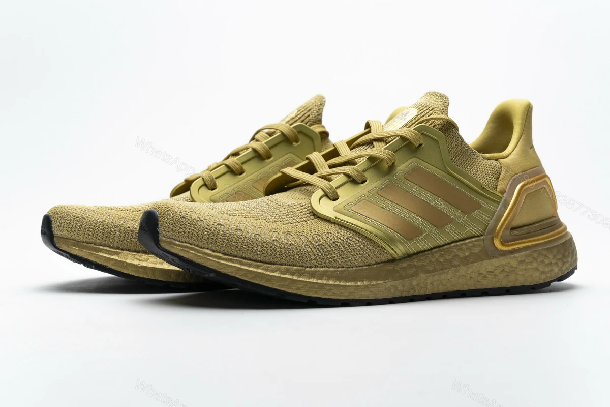 View 4 of Adidas Ultra Boost 20 Gold Metallic EG1343