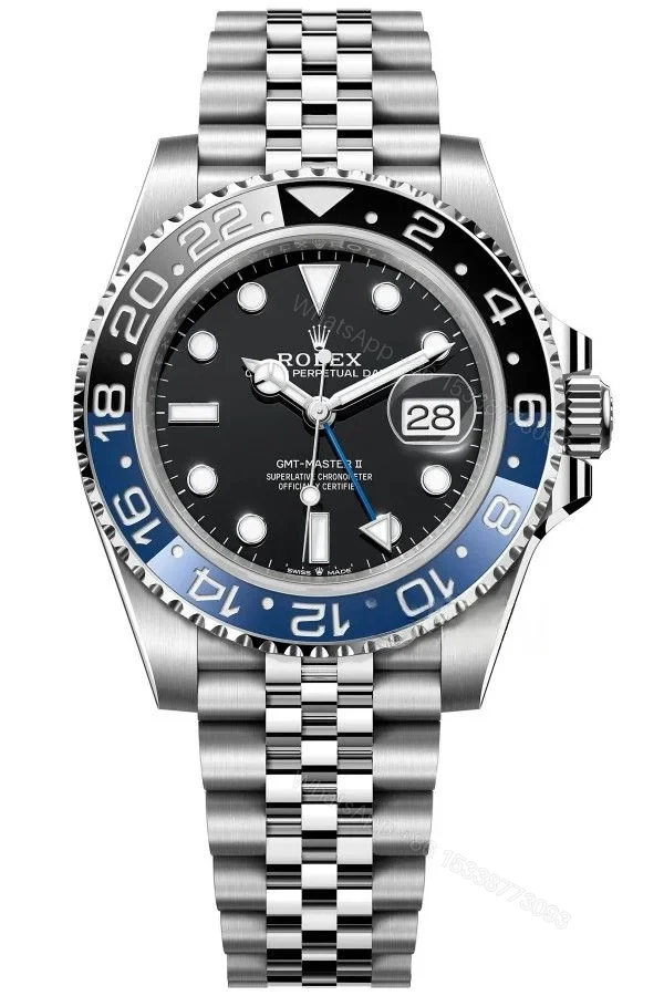 Rolex Super Clone Watches 1:1 Batgirl GMT-Master II 126710BLNR DD3285 Movement — view 1