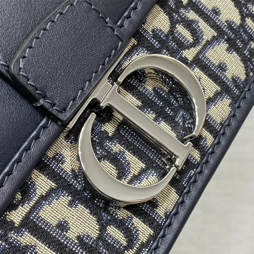 View 4 of 高仿Dior*Montaigne系列M933M928單肩包藍色小號免檢版