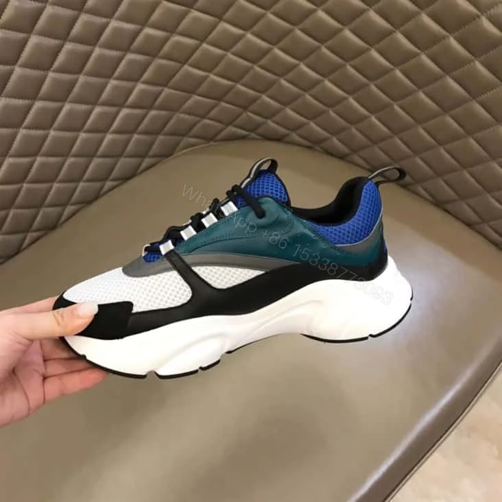 View 3 of B22 SNEAKER TECHNICAL MESH WITH AND CALFSKIN – CD106