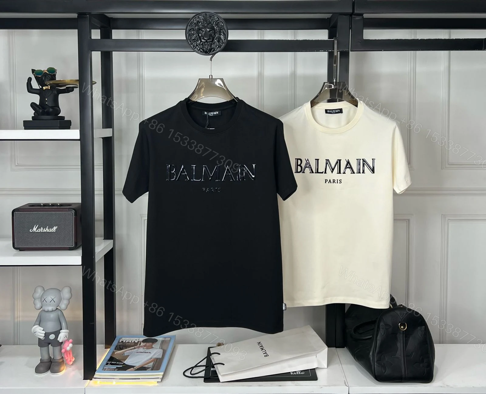 View 9 of FIRST COPY BALMAIN DESIGNER ROUND NECK SUMMER T-SHIRT