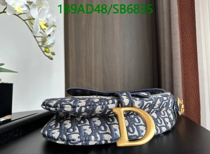 View 3 of Dior Knockoff Saddle Bag 3351- Oblique Canvas