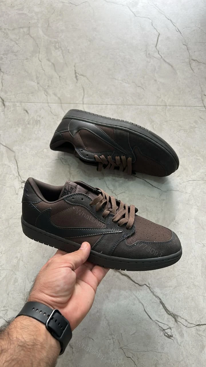 First Copy Jordan Cut Low Travis Scott Cactus Brown — view 1