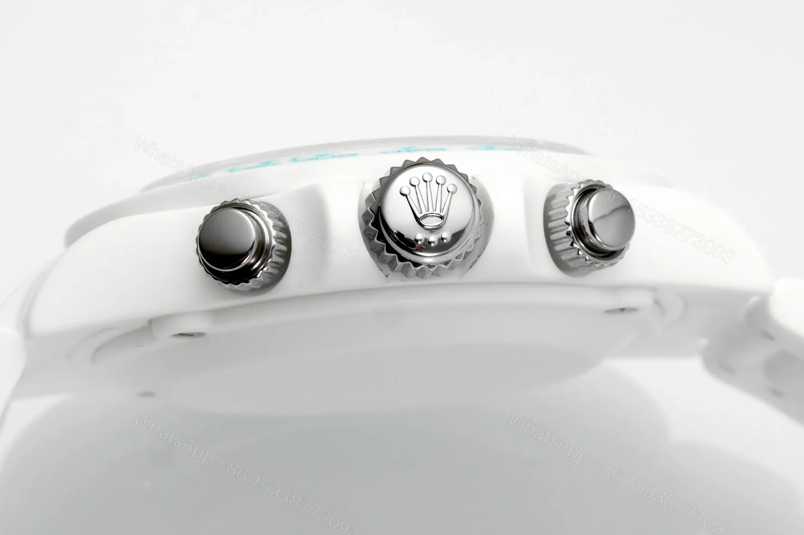 View 6 of JF Factory Clean Factory AET Daytona Ceramic Watch, White & Blue