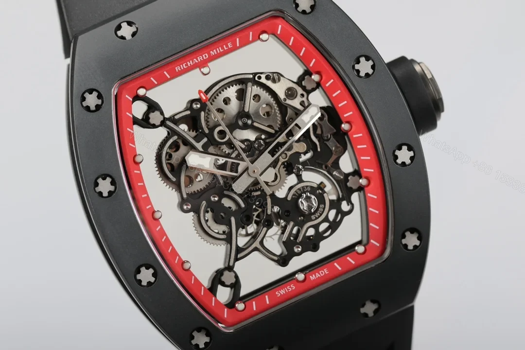 View 2 of Richard Mille RM055 White Ceramic Integrated Movement Blue AR Coating Edition RM055-WC-BLUE-2100