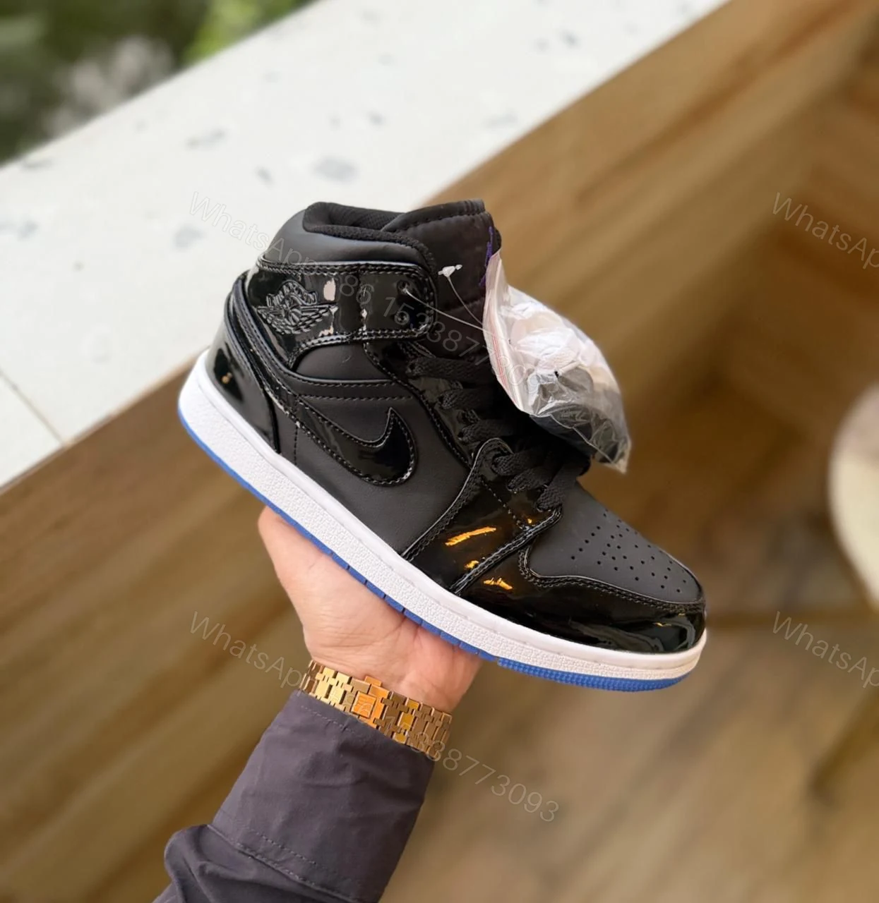 View 2 of FIRST COPY AIR JORDANS RETRO 1 PATENT SPACE JAM
