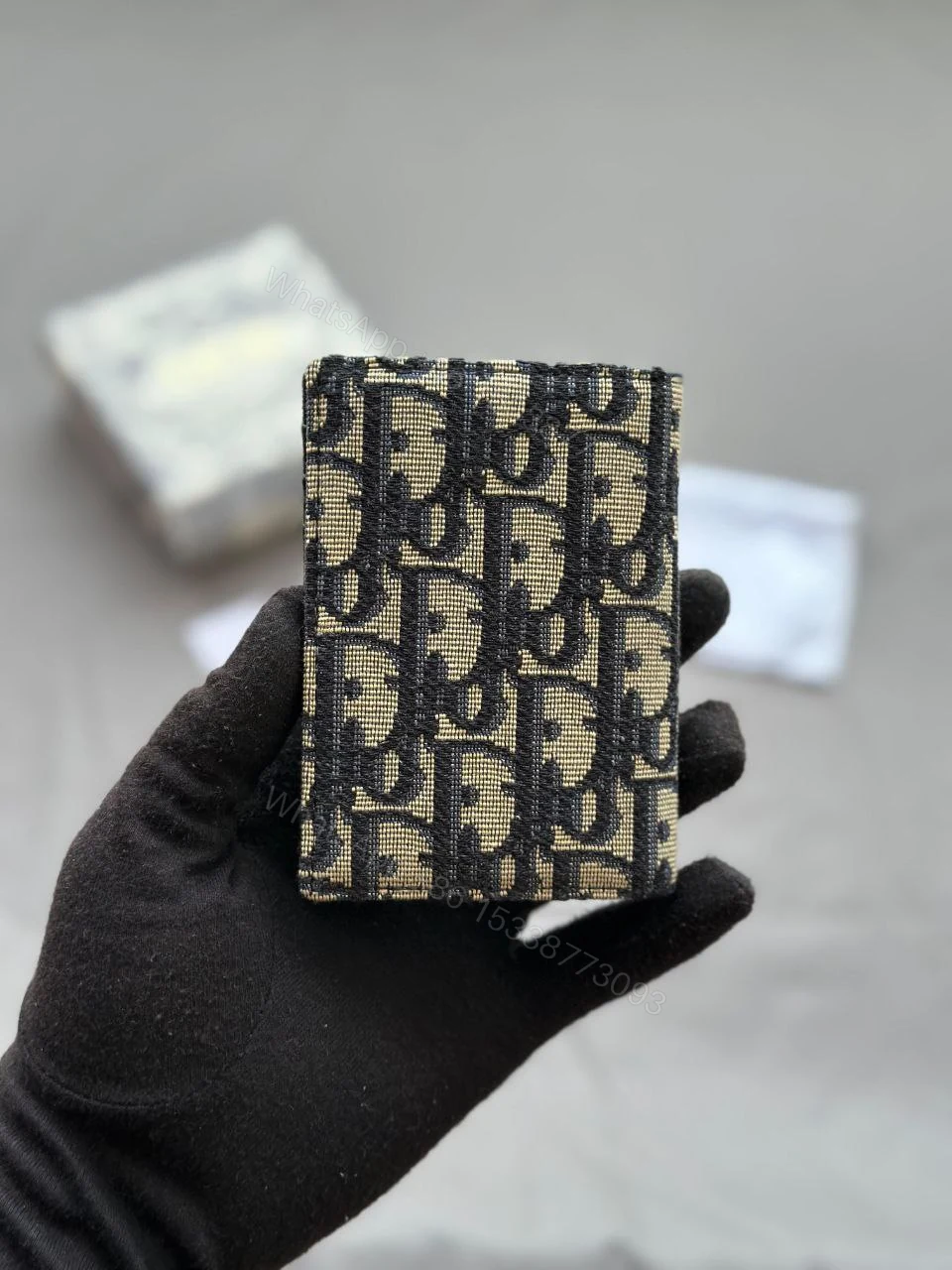 View 2 of CHRISTIAN DIOR Oblique Bi-Fold Card Holder