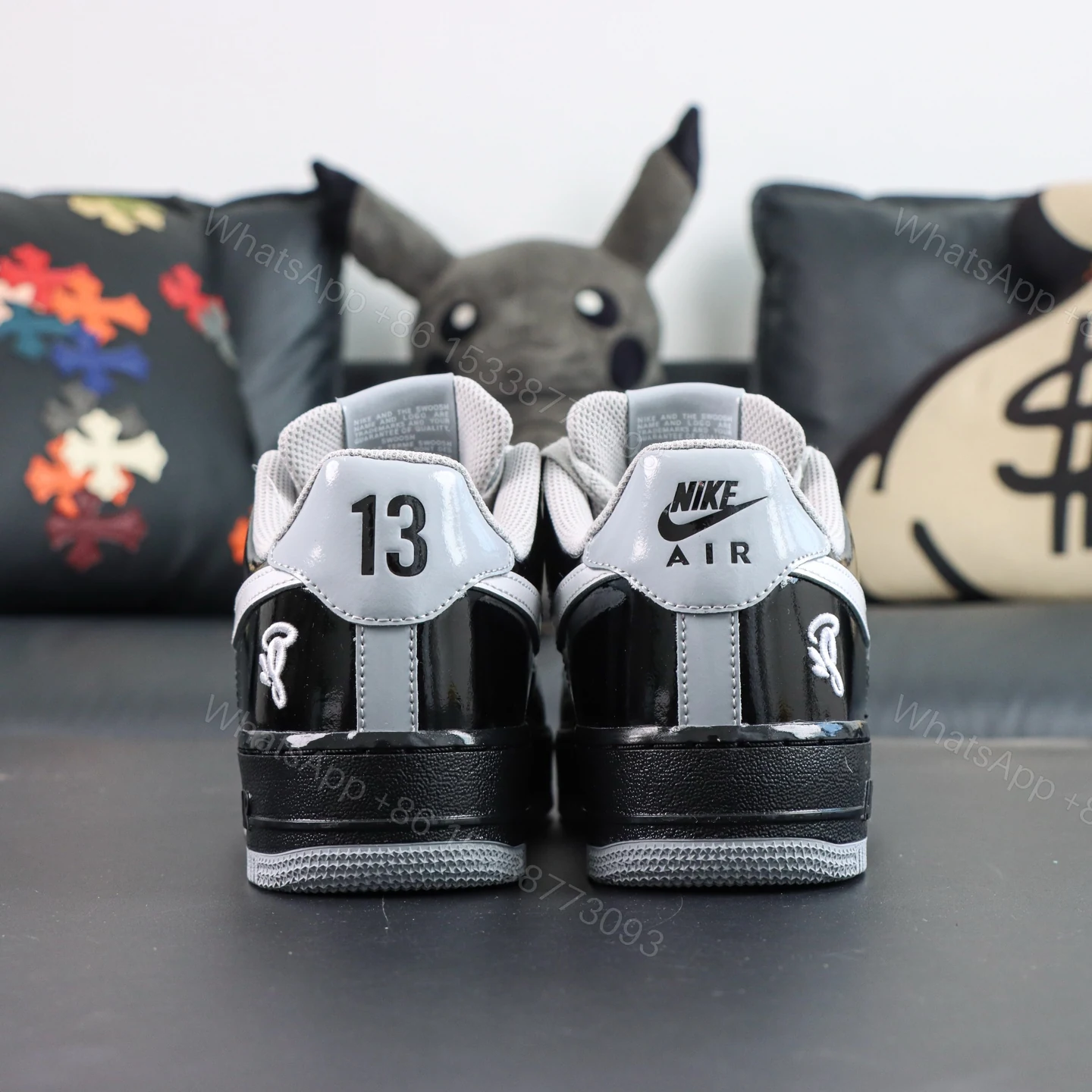 View 7 of Central Cee x Air Force 1 Low Black White Grey