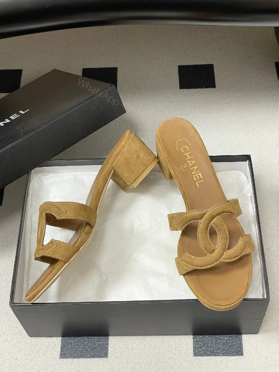 View 10 of Open-Back Suede-Feel Block Heel Sandals: Chic Everyday Comfort