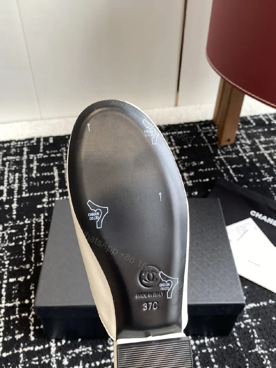View 4 of White Leather Mule + Gold Hardware + Modern Luxe + All-Day Comfort + Slide-On footwear