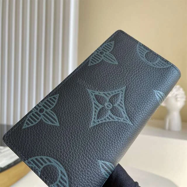View 5 of Louis Vuitton Brazza Wallet Taurillon Shadow Leather M80042 – RRG024
