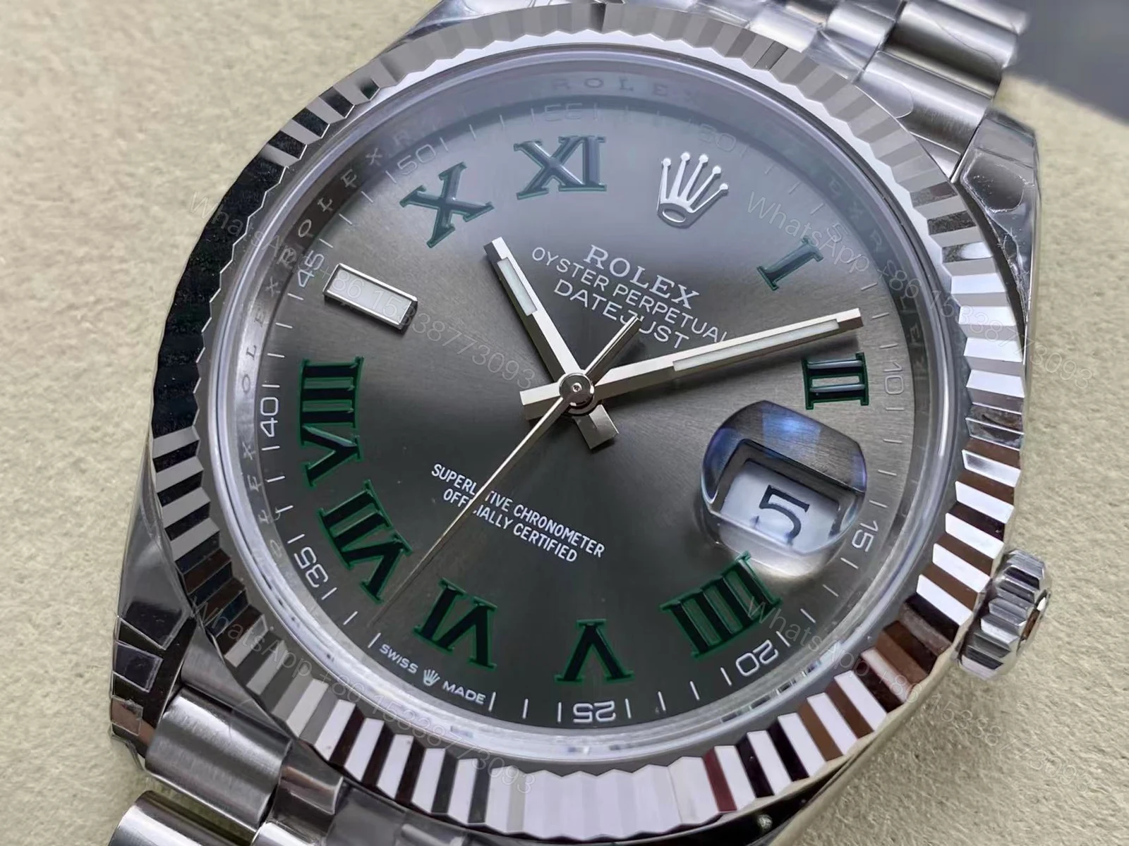 View 11 of Rolex Datejust 126334 Wimbledon Replica
