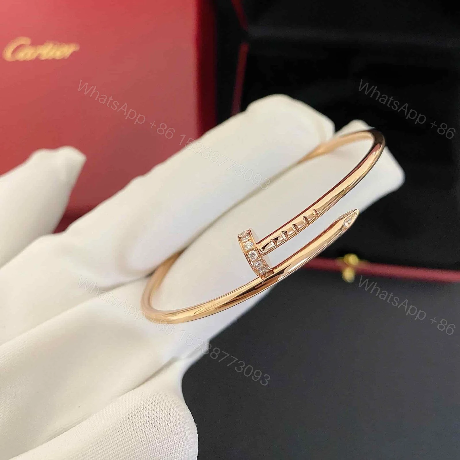 View 2 of Cartier Juste Un Clou Bracelet Tip Diamond Small B6066117