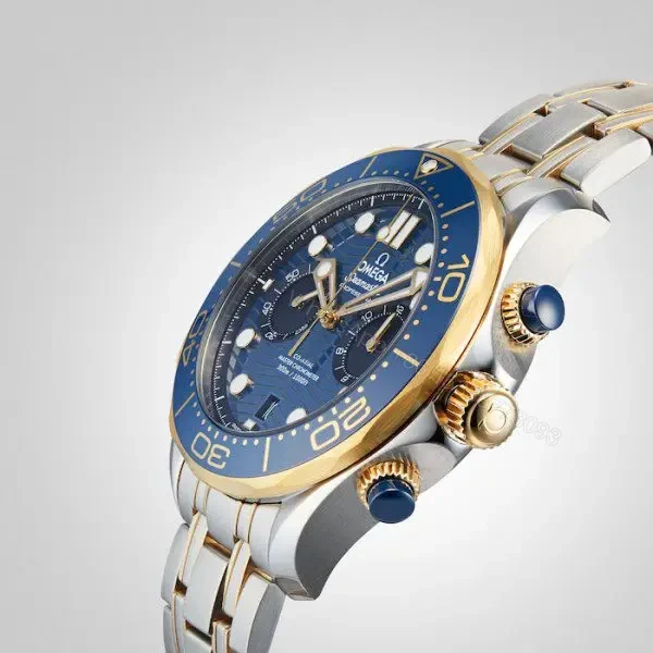 View 3 of Replica Omega Seamaster Men Automatic Blue Stainless Steel Watch O21020445103001