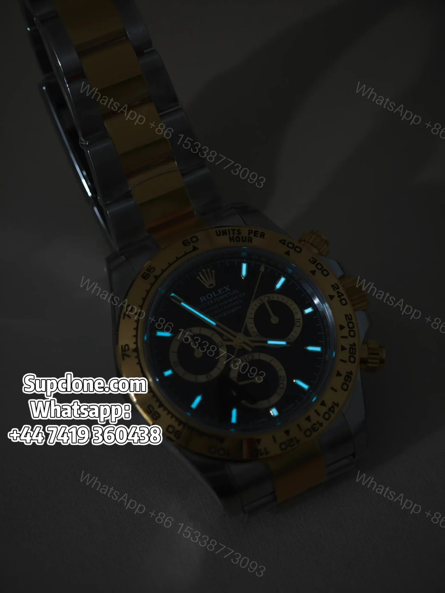 View 17 of Rolex Super Clone Daytona M126503-0003 Two-Tone Black Dial 4131 Movement