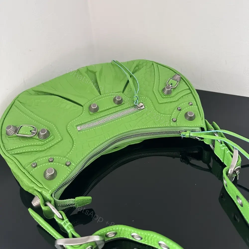 View 8 of 高仿Balenciaga*LeCagole系列餃子包蘋果綠S