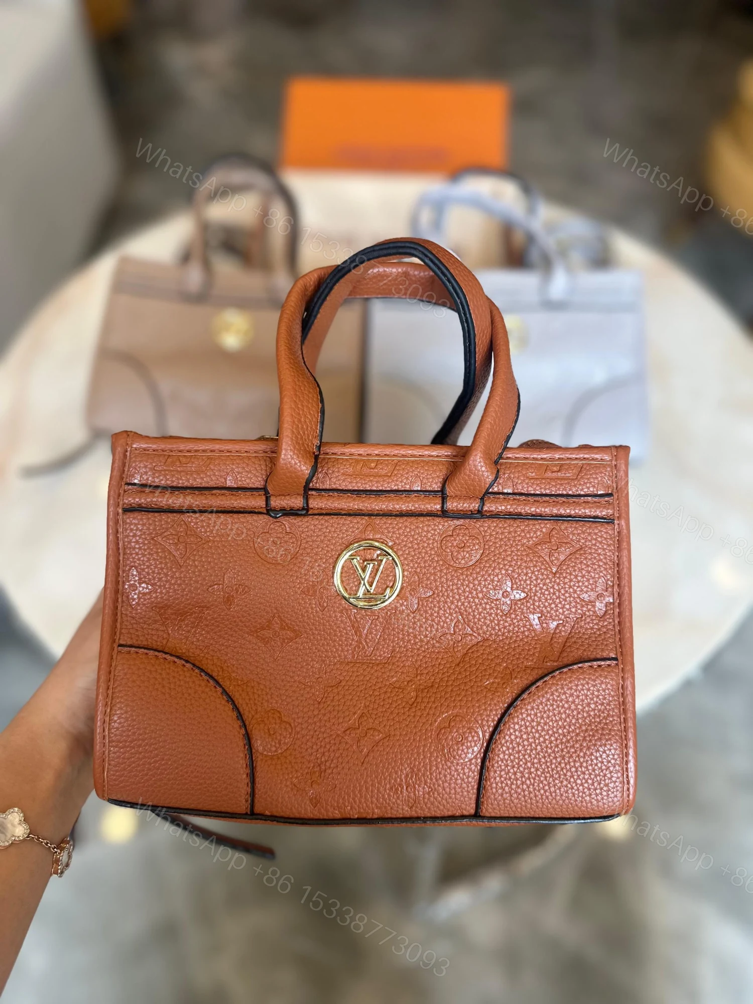 View 5 of First Copy Louis Vuitton Monogram Handbag – Premium Imported Designer Tote for Women