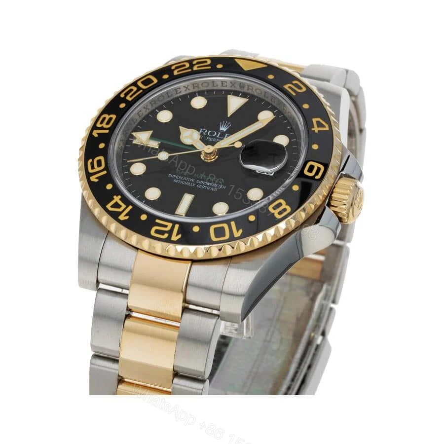 View 2 of Rolex GMT-Master II 126713GRNR Super Clone: Two-Tone Yellow Rolesor 40mm