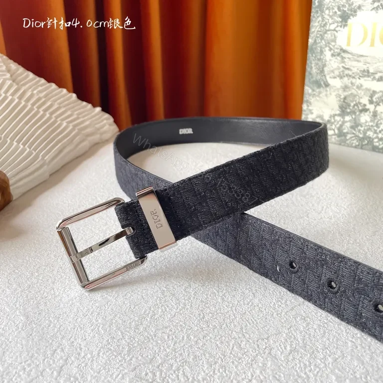 Refined Leather Belt with Dior Hardware â€“ Everyday Luxury Belt — view 1
