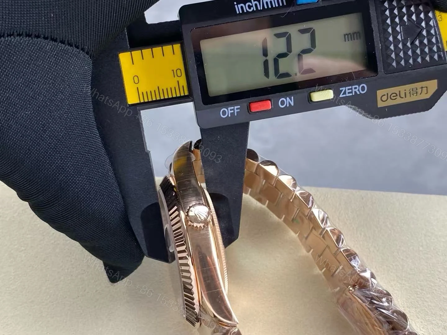 View 13 of Replica Rolex Day-Date 40 Black Smoke Dial