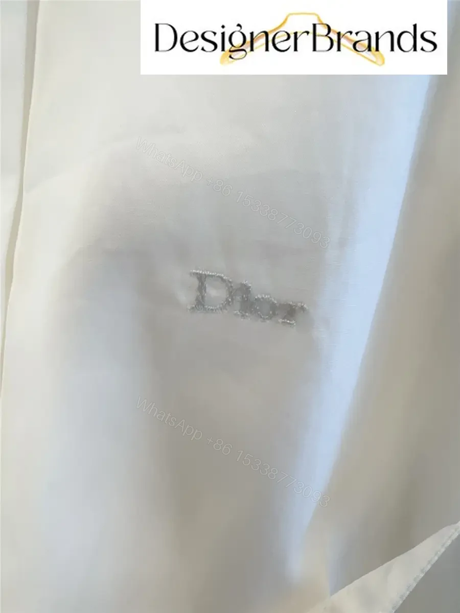 View 11 of Dior White Pure Cotton Poplin Ruffled Dress