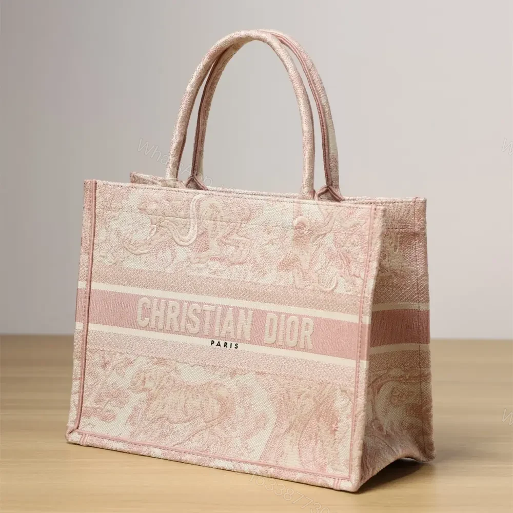 View 2 of 高仿Dior*BookTote系列粉色茹伊M手袋