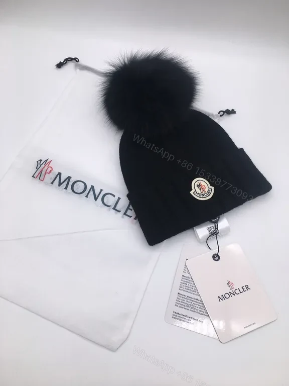 View 7 of Sunny Yellow Moncler Pom Beanie â€“ Luxurious Warmth, Bold Color Pop