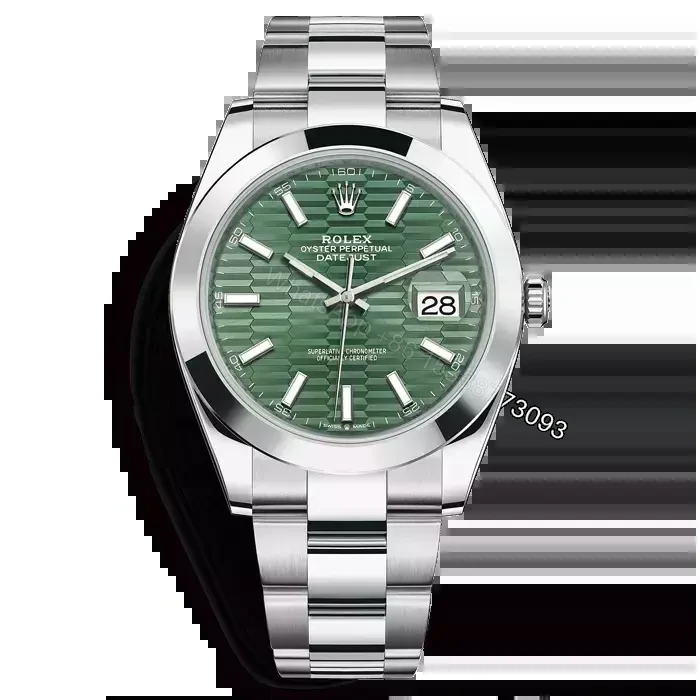 Rolex Datejust 41 with Green Motif Dial — view 1