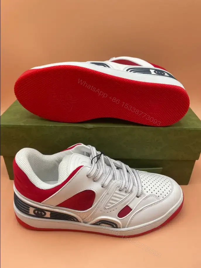 View 4 of GUCCI BASKET SNEAKERS IN WHITE AND RED – GC182
