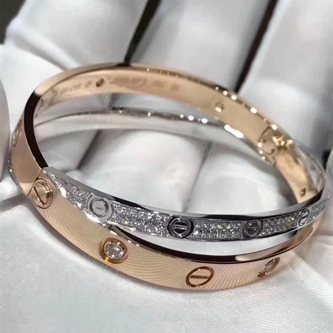 View 2 of Cartier Love bracelet, Diamonds-Paved