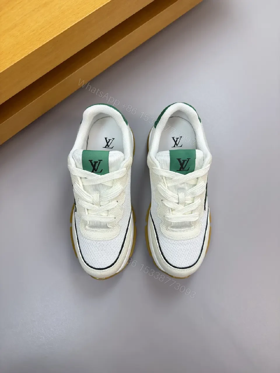 View 4 of Textured Mesh-L Leather Low-Top Sneakers: Durable Comfort, Playful Edge